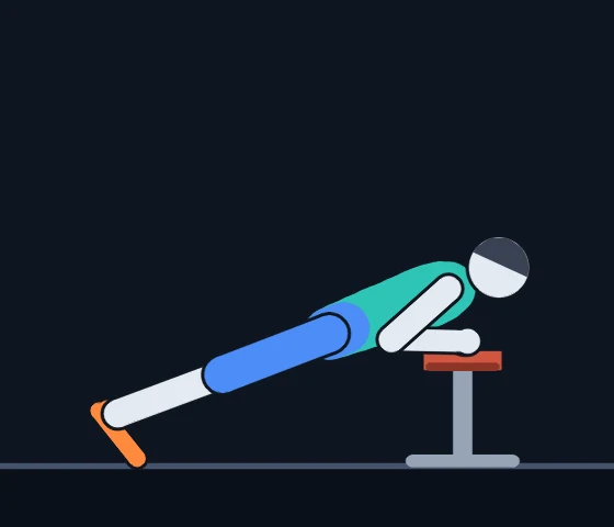 Incline Push-Up, frame 3 of 3: Coach Cole demonstrating the movement